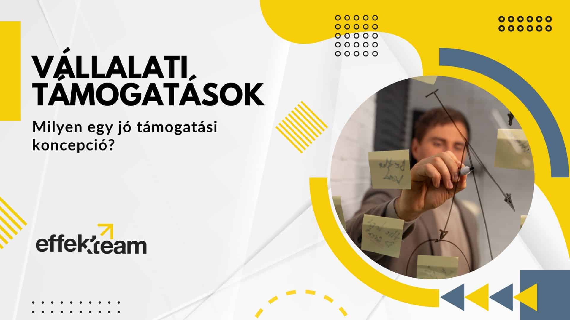 Vállalati támogatás: Kell egy jó pályázati koncepció!