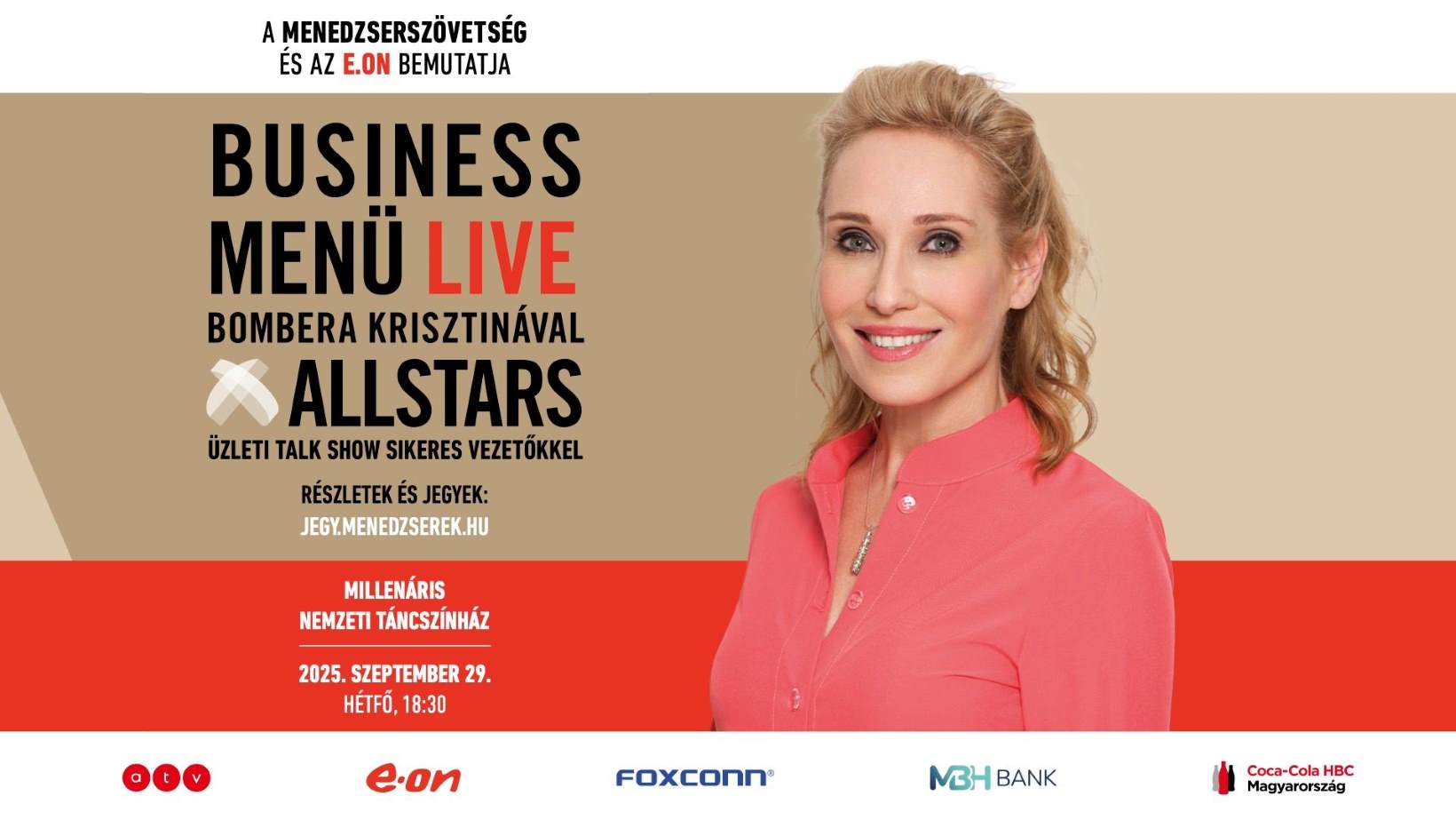 Business Menü LIVE: izgalmas üzleti talk show menedzsereknek